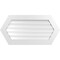 Ekena Millwork Half Round Surface Mount PVC Gable Vent: Functional, w/ 3-1/2"W x 1"P Standard Frame, 42"W x 21"H GVPHR42X2101SF - alternate 1